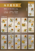 JIAMEI 30pcspack Floral Litmus Paper Materials Paper Decor Junk Journal DIY Scrapbooking Translucent Craft Aesthetics Paper