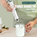 Handheld Electric Milk Frother USB Wireless Egg Beater Kitchen Mixer Coffee Whisk Blender Tool for Home Use