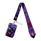 Cute Anime Monster Lanyard Card Holder Colorful Neck Strap for Key ID Card Phone Straps Badge Holder Key Ring Accessories Gifts