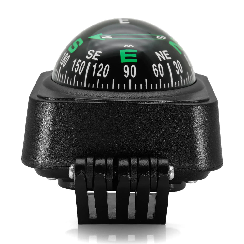 Portable Outdoor Hiking Car Compass Navigation Dashboard Ball Shaped Compass for Boat Vehicle Cycling Direction Pointing Guide