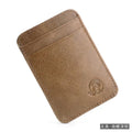 New Genuine Leather Card Holder Oil Wax Leather Multi-Card Small Retro Cowhide Coin Purse Men/Women Luxury Card Holder
