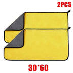 1/2/6 Pack Car Cleaning Cloth Professional Cleaning Car Wiping Microfiber Towel Car Wash Towel Accessories