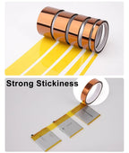 5-40mm Kapton Tape Polyimide Adhesive Insulating Adhesive Tape Каптоновый Скотч Heat Tape for Board Protection