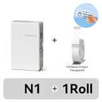 Niimbot N1/B18 Thermal Transfer Label Sticker Printer Mini Label Maker With Ribbon PET Papers For Jewelry Store Cable Cosmetics