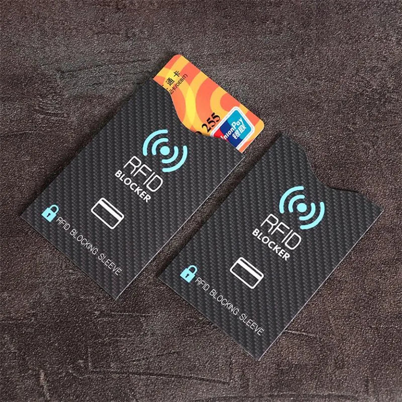 5Pcs Fashion Anti Theft for RFID Credit Card Protector Blocking Cardholder Sleeve Skin Case Covers Protection Bank Card Case
