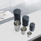 2025 4Pcs Outdoor Travel Stainless Steel Cups Mini Glasses for Whisky Wine with Case Portable Drinkware 30ml/70ml/170ml