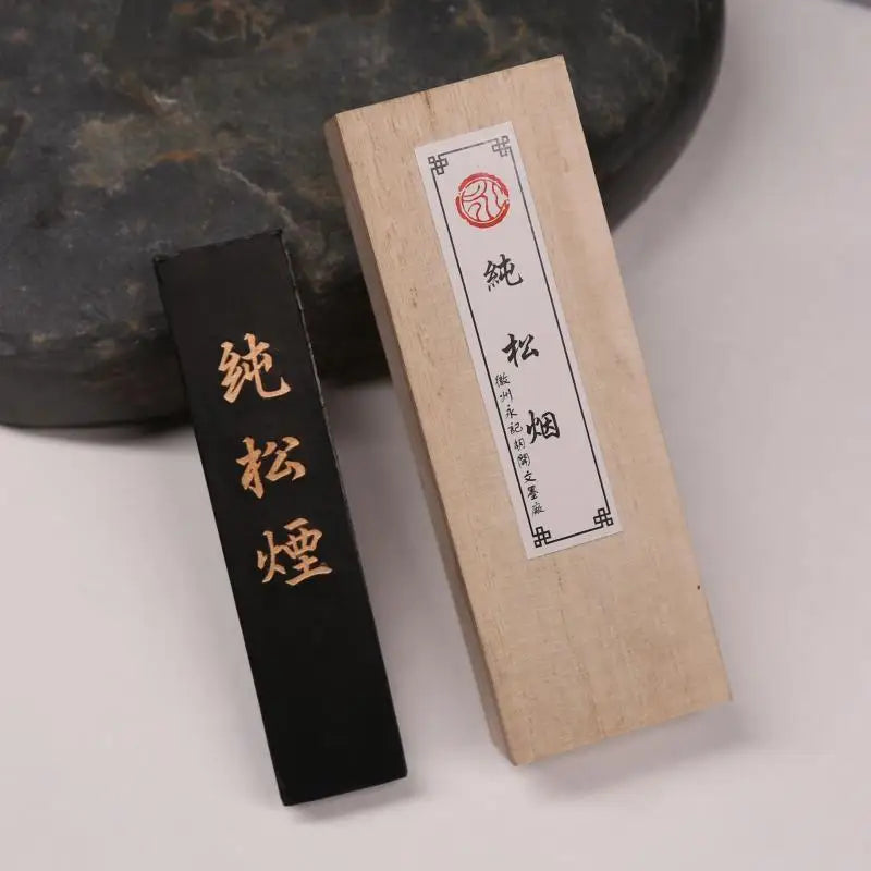 Handmade Pine Soot Ink Traditional Chinese Ink Stones Sumi Painting Ink Stick Huizhou Ink Mineral Cultural and Creative Gifts
