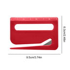 1Pc Plastic Letter Opener With Ruler Envelope Mail Slitter With Razors Wrapping Cutter Opener With Pointed End, Magnifying Glass