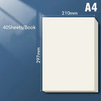 40/100 Sheets Blank Draft Paper Grids/Blank Beige Eye Protection Calculation Paper A4/B5 Notebook Study Painting Supplies
