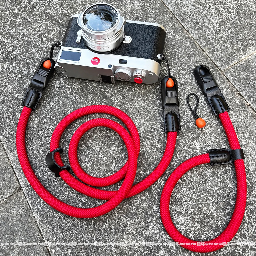 Quick Release Beads Round Rope Camera Shoulder Strap Lanyard for Canon Nikon Panasonic Sony Fujifilm Neck Strap Wrist Strap
