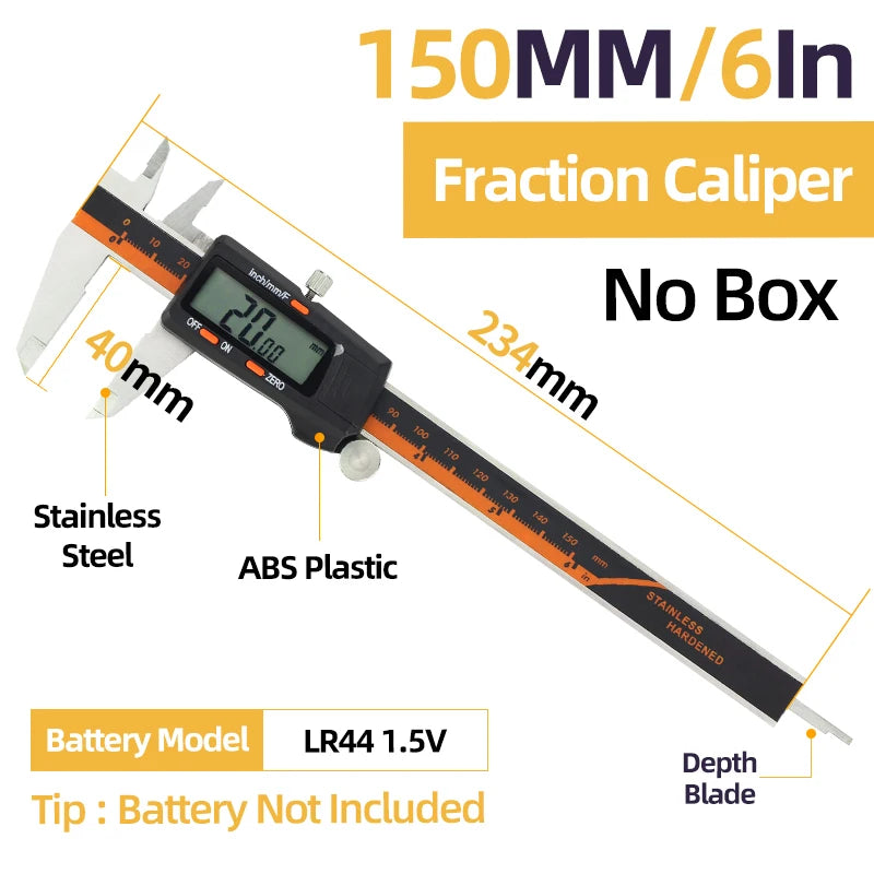 Metal Caliper Digital Caliper Stainless Steel Digital Pachymeter Digital Micrometer Vernier Calipers Metal Gauge Measuring Tools