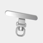 360° Rotatable Phone Lanyard Clip Patch Ultra-thin Stainless Steel Phone Case Hanging Rope Card Anti-lost Strap Fixed Gasket