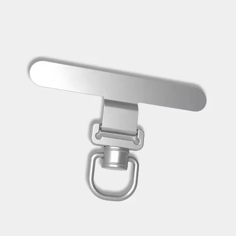 360° Rotatable Phone Lanyard Clip Patch Ultra-thin Stainless Steel Phone Case Hanging Rope Card Anti-lost Strap Fixed Gasket