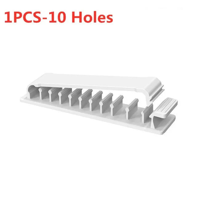 Cable Organizer Self Adhesive Cable Clips USB Cable Management Clamp Car Home Desk Wall Cord Holder Charging Wire Winder Manager