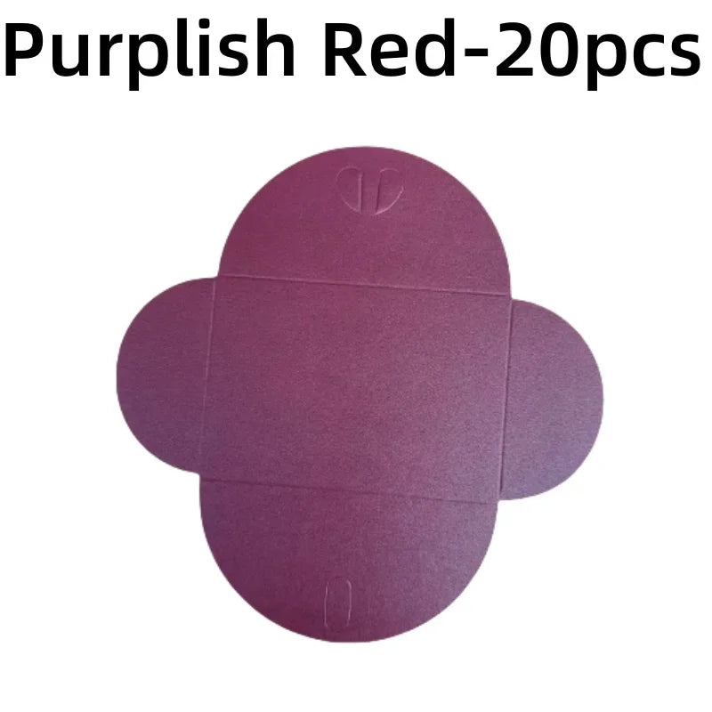 20pcs Colored pearlescent Envelope Thick Cardboard Small Foldable DIY Paper Envelopes Self Locking Buckle Letter Gift Card Cover