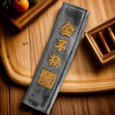 Beginner Friendly Chinese Calligraphy Ink Stone Handcrafted Natural Stone with Even Grinding Surface Suitable for Ink Stick Use