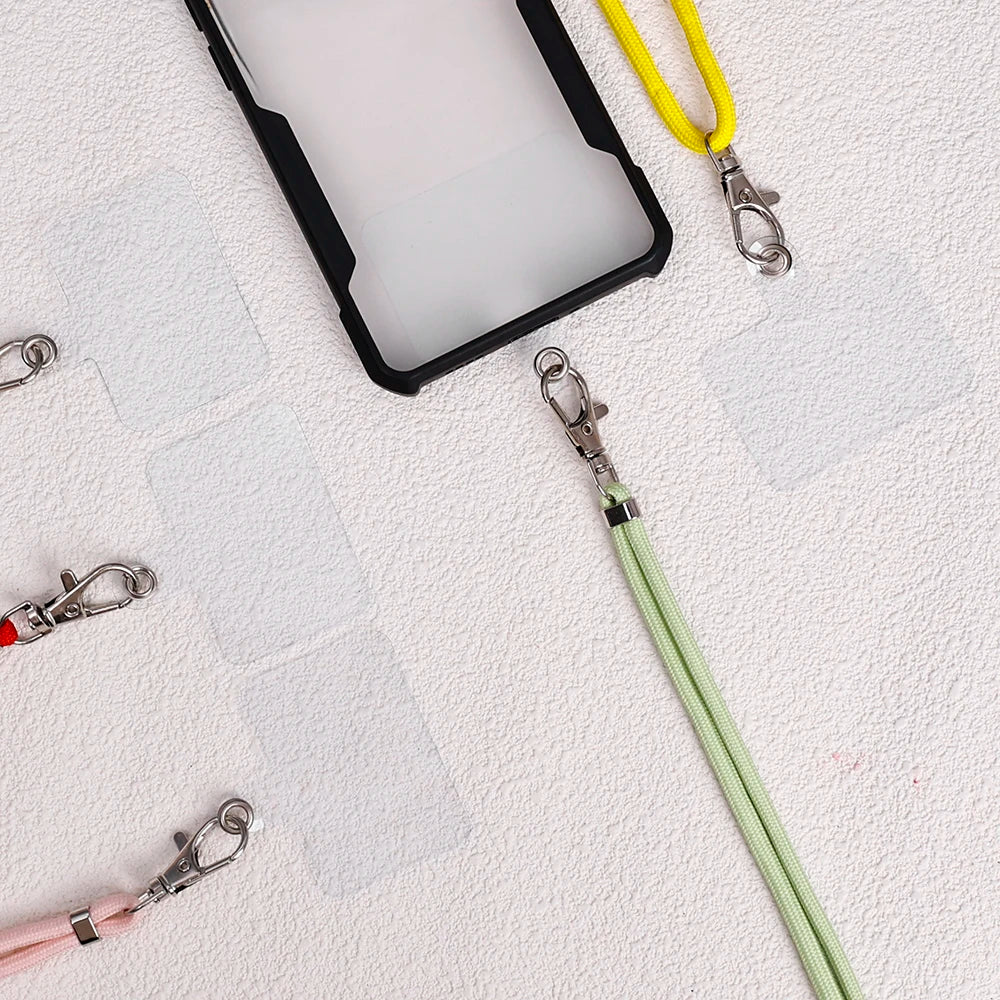 Cell Phone Lanyard Crossbody Adjustable Neck Strap for Around The Hand with Clear Tether Tab for Most Full Coverage Phones Case