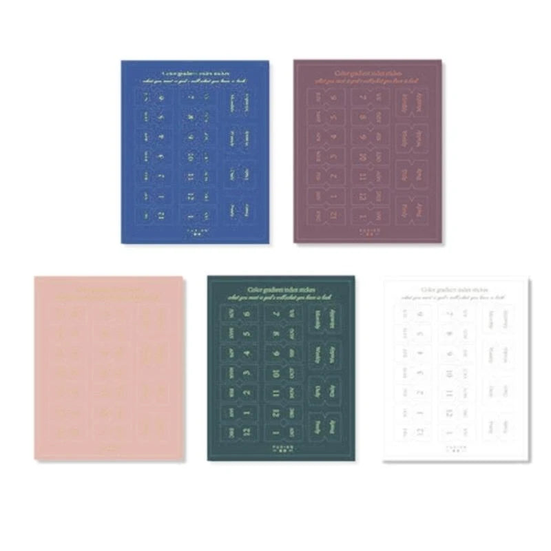 10 Sheets Monthly Separator Tabs Monthly Tabs Index Sticker for Office Study
