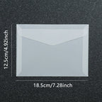 50pcs/lot Blank Translucent Envelope for Invitations Postcards European Giftbox Message Card Envelopes Wedding Business Letters