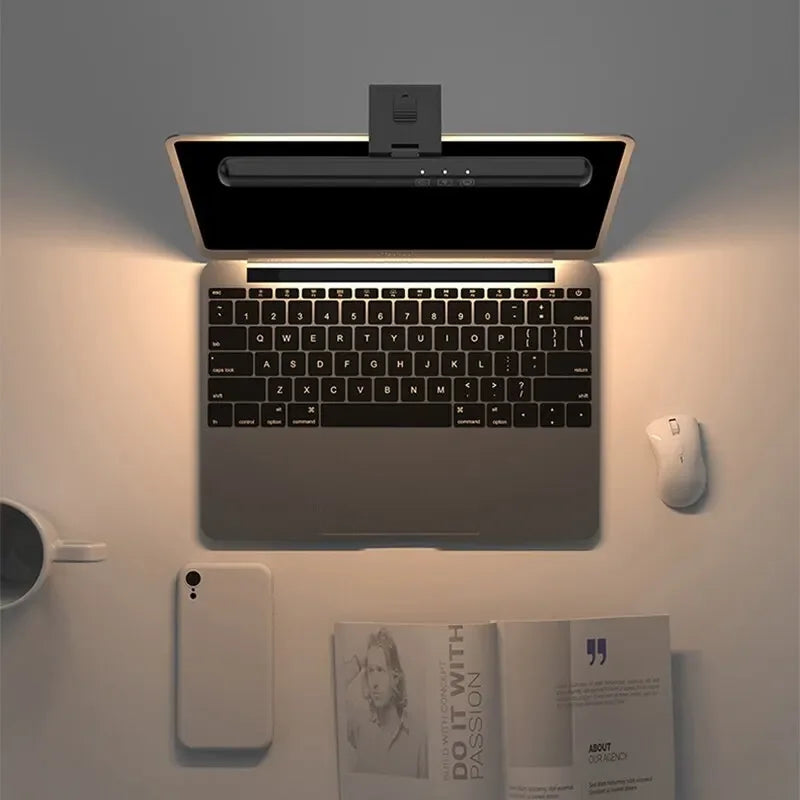 LED Screen Desk Lamp Eye Protection Stepless Dimming USB Night Lights Computer Screen Clip Monitor Learning Reading Table Lamps