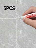 1/5/10PC  Waterproof Marker Pen Wall Seam Repair Tiles Grout Markers Pens Floor Bathroom Decontamination Paint Brush Tools