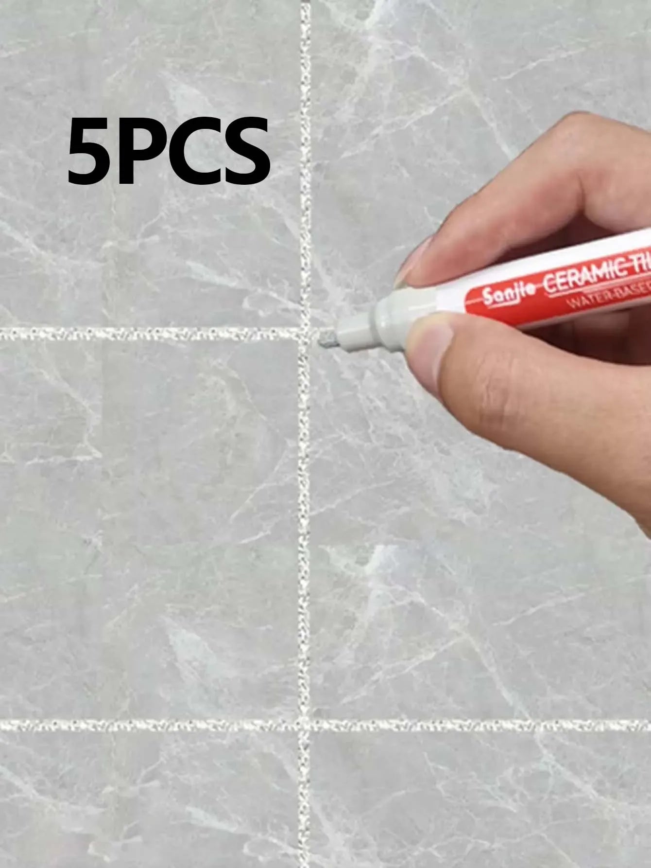 1/5/10PC  Waterproof Marker Pen Wall Seam Repair Tiles Grout Markers Pens Floor Bathroom Decontamination Paint Brush Tools