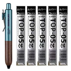 Retro Metal Mini Pocket Gel Pen Wood Grip Small Signing Pens 0.5mm Black Ink Smooth Writing Mignight Retractable Daily Write Pen