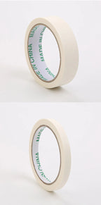 Masking Tape White Color  Sealing Self Adhesive Tape Car Painting Shelter Decoration Paper Tape Waterproof 20m / roll