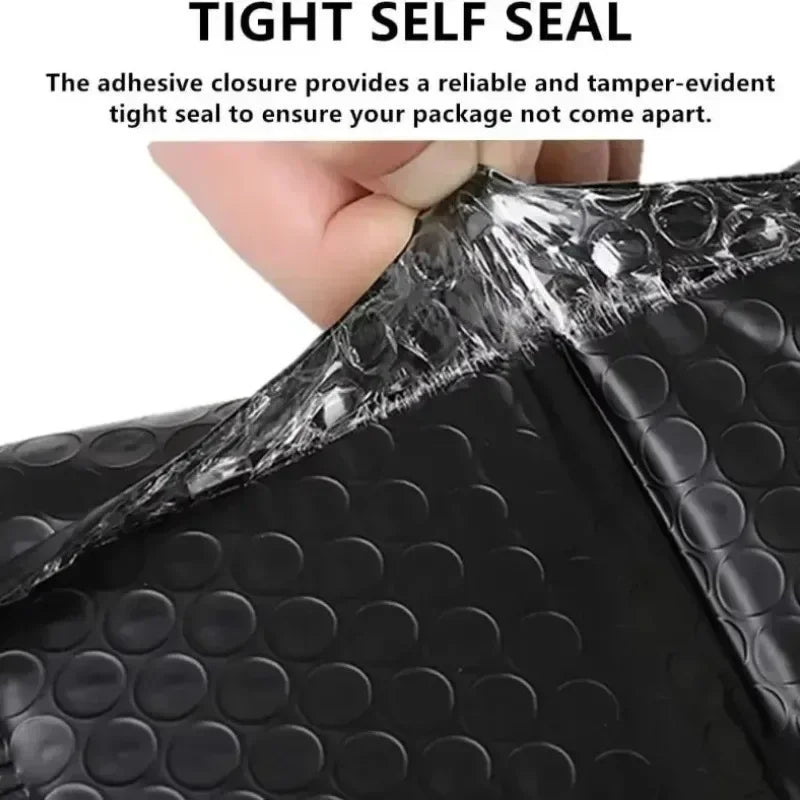 10/50pcs Black Envelope Bags Bubble Mailers Bag Office Package Pouch Padded Envelopes Self Bag Gift Packaging Business Supplies