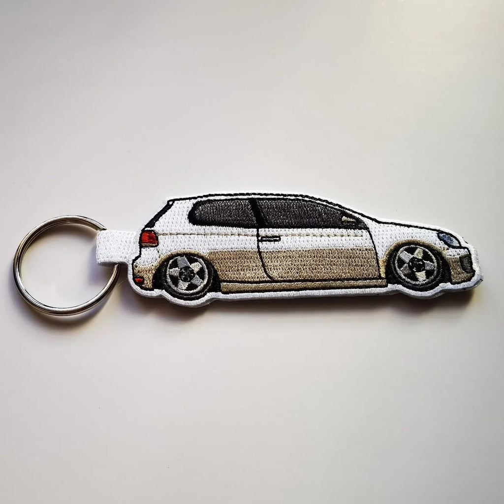 Custom Embroidery Keychains Double-sided Wholesale 50 PCS Printed Woven Logo to Customize Fabric Key Ring Tag for Bag Phone Car