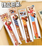 Cartoon Strip Puppy Magnetic Bookmark Ruler Student Cute High-value Bendable Ruler Special-shaped Magnetic Ruler