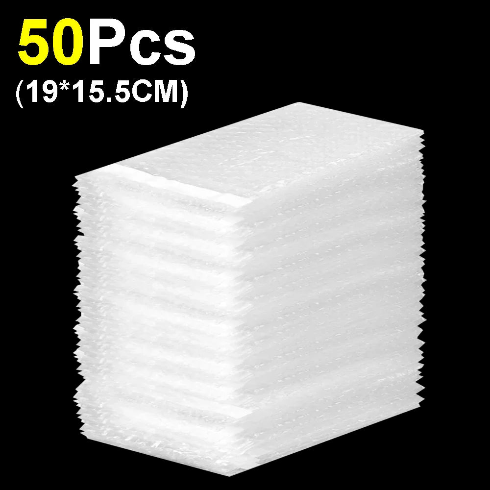 10-50pcs Envelope Shockproof Package White Bubble Bag PE Clear Cushioning Covers Protective Wrap Foam Packing Bags Can Be Sealed