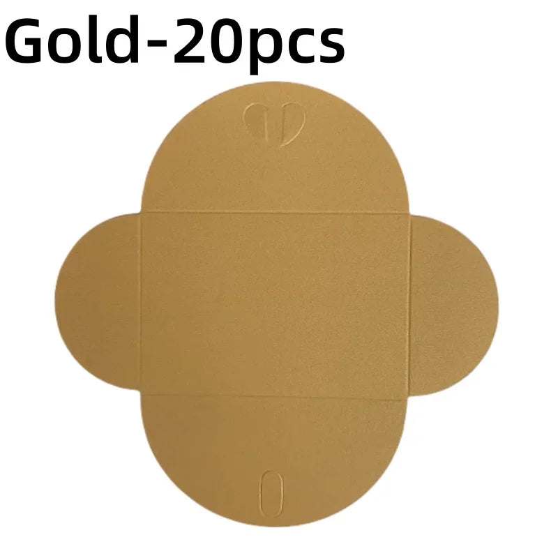 20pcs Colored pearlescent Envelope Thick Cardboard Small Foldable DIY Paper Envelopes Self Locking Buckle Letter Gift Card Cover