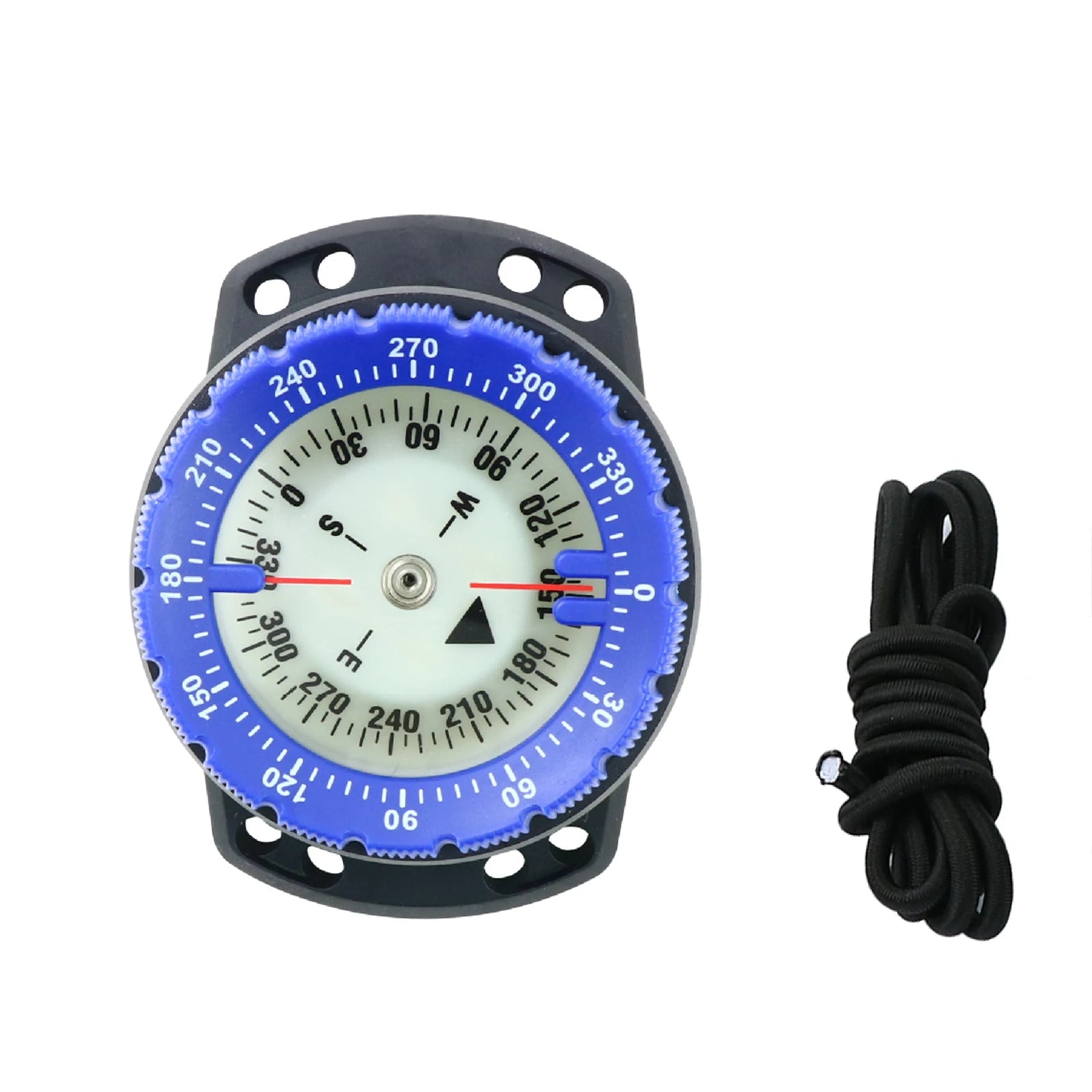 Digital Scuba Diving Compass 50m Waterproof Navigator, Professional Luminous LED Wrist Watch with Balanced Design for Snorkeling