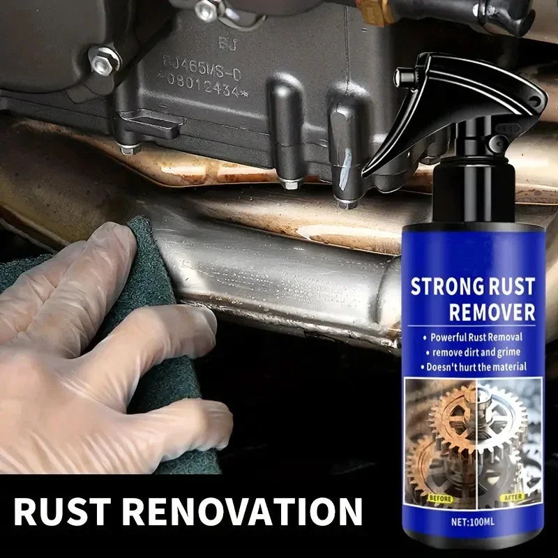 2026 Car All-Purpose Rust Remover Spray - 100ML, Fast-Acting Iron Oxidation Eliminator, Restores Shine, Safe on Various Surfaces