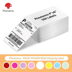 Phomemo 241BT 246S Thermal Label Printer Paper 100x150mm Fan-Fold Labels Shipping Supplies for Package Adress Business