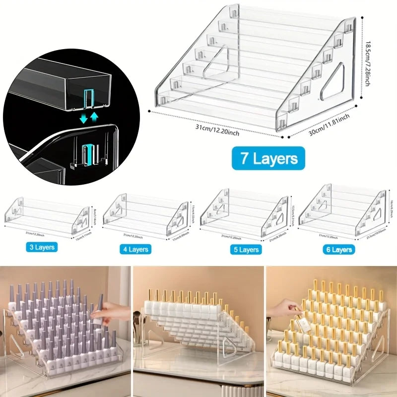 Clear Acrylic Card Display Stand Rack Shelf Organizer for PSA Trading Baseball Cards - Durable, Card Storage Organizer