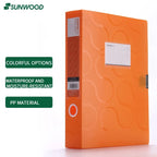SUNWOOD Plato Series A4 File Organizer Boxes,  Colorful Document Storage Folders, Mixed Colors, FBE4006,FBE4007