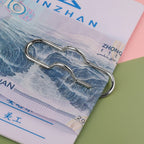 Anti Lost Paper Clip Metal Pen Holder Clips Portable Bookmarks Photo Memo Ticket Fixed Paperclips Office School Stationery