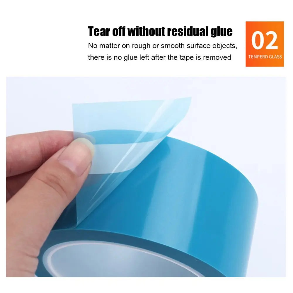 50M Blue PET Adhesive Tape For Fridge Fixed Refrigerator Air Conditioner Fixed Installation Transport