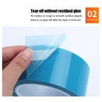 50M Blue PET Adhesive Tape For Fridge Fixed Refrigerator Air Conditioner Fixed Installation Transport