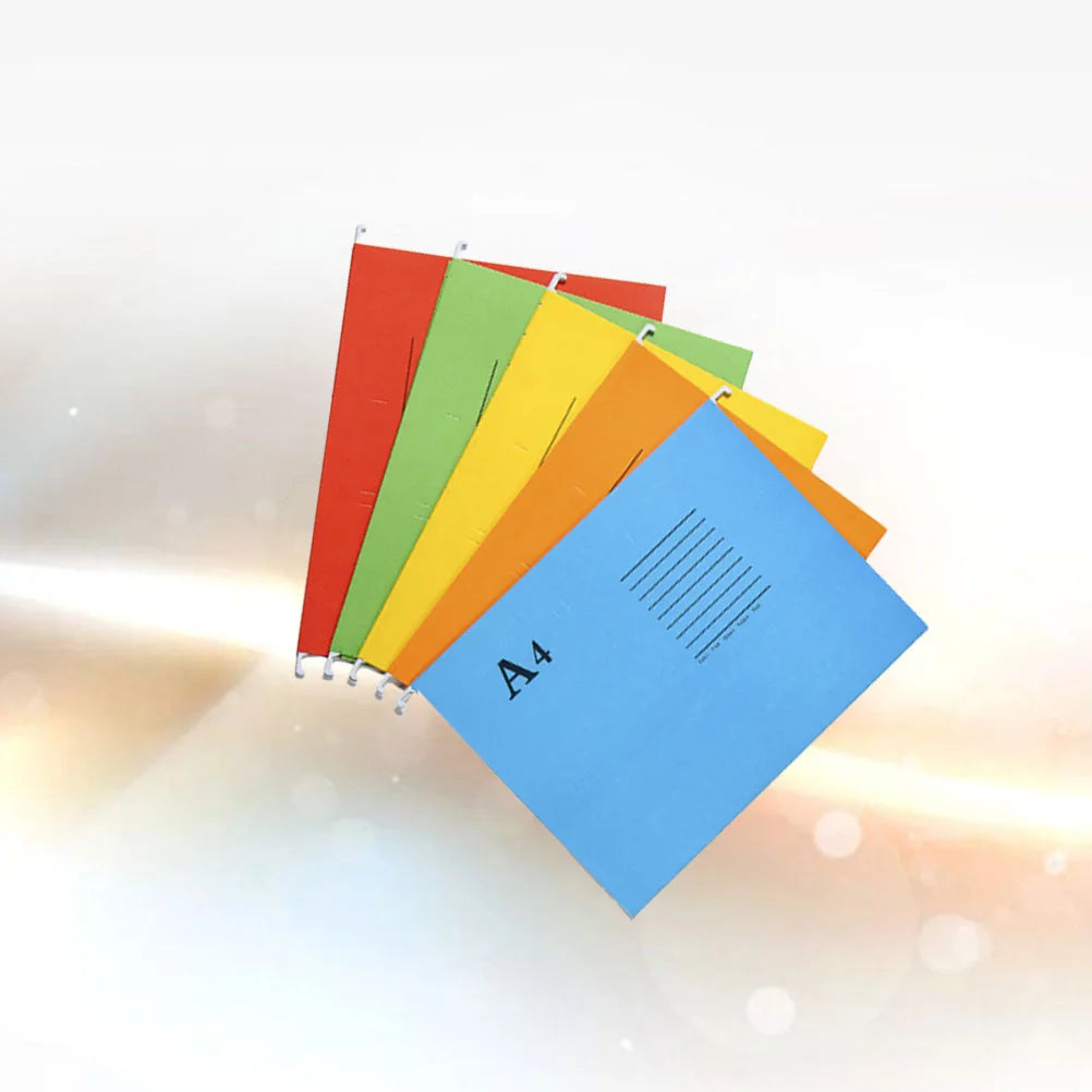 5Pcs A4 Sized Suspension File Folder Hanging File Holder Paper Wear-resistant Frame Documents Organizer Desktop Office folder