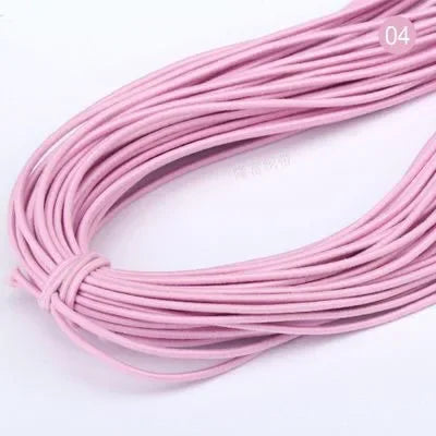 2mm Colorful High-Quality Round Elastic Band Round Elastic Rope Rubber Band Elastic Line DIY Sewing Accessories 5meters