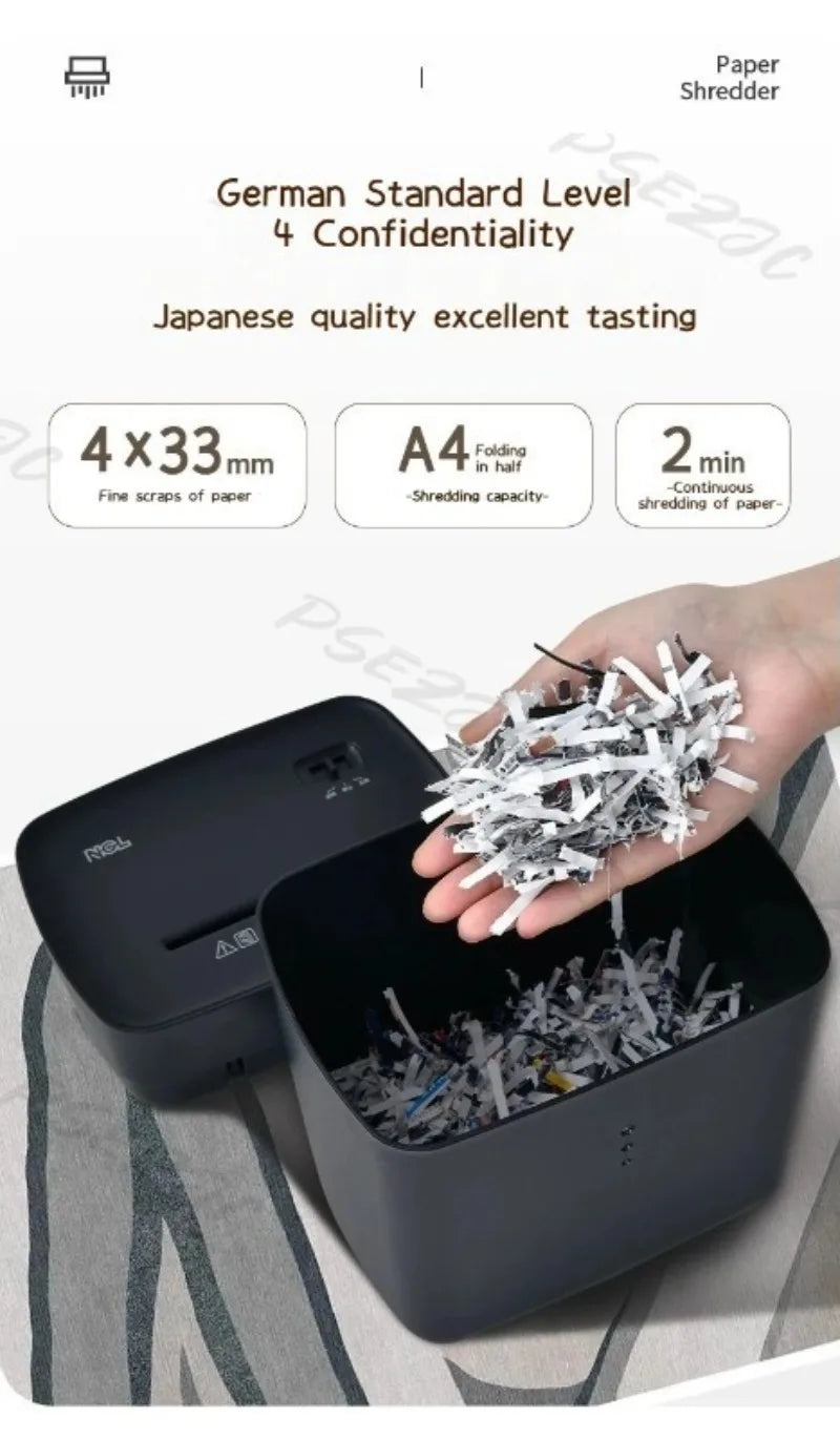 High-Power Level 4 Office & Household Document Shredder paper shredder machine