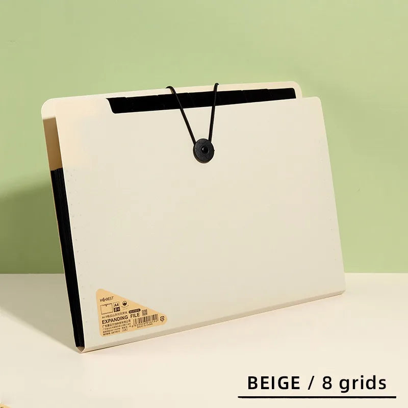 Three Colors Horizontal A4 Folder Students Office Business Trip Multi-layer Large Capacity 5/8/13 Layers Storage Organ Bag
