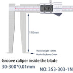 5-150mm Inner Groove Electronic Caliper Inner Diameter Outer Groove Inner Hole Measurement Tool Inner Hole Vernier Caliper