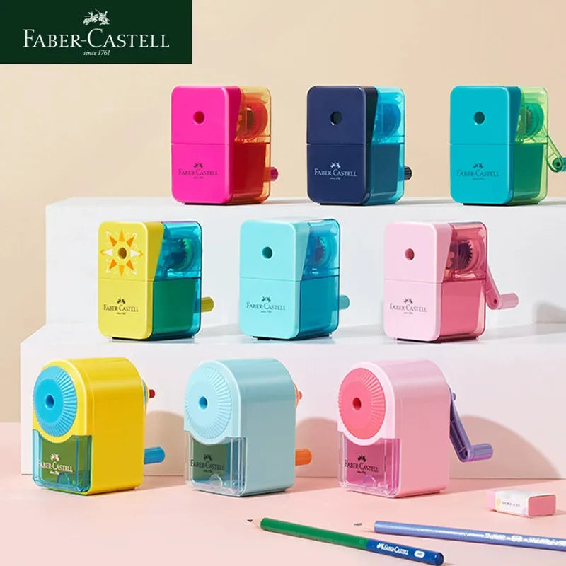 Faber-Castell Pencil Sharpener Automatically Enters Lead Hand-cranked Multi-gear Desktop Rotary Student School Stationery