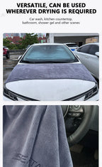 SEAMETAL 160X60CM Microfiber Car Wash Towel Thicken Towels Car Double-Sided Soft Cloth Auto Detailing Care Washing Drying Rags