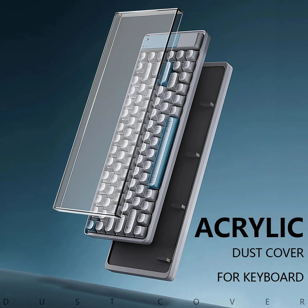 Acrylic Mechanical Keyboard Dust Cover New Mechanical Gaming Keyboard 104 Keys Mouse Protection Transparent Cover