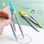 Student compass Protractor clear scale accurate mathematical geometry games school stationery 7 pieces per set